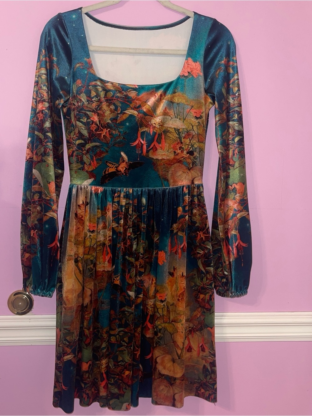 Blackmilk midsummer night’s fairy Fairycore velvet dress cottage renaissance - Picture 2 of 8